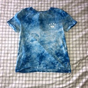 vans blue tye dye shirt